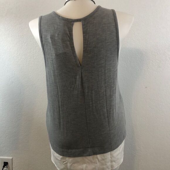 J Crew gray tank with trim - Picture 5 of 6
